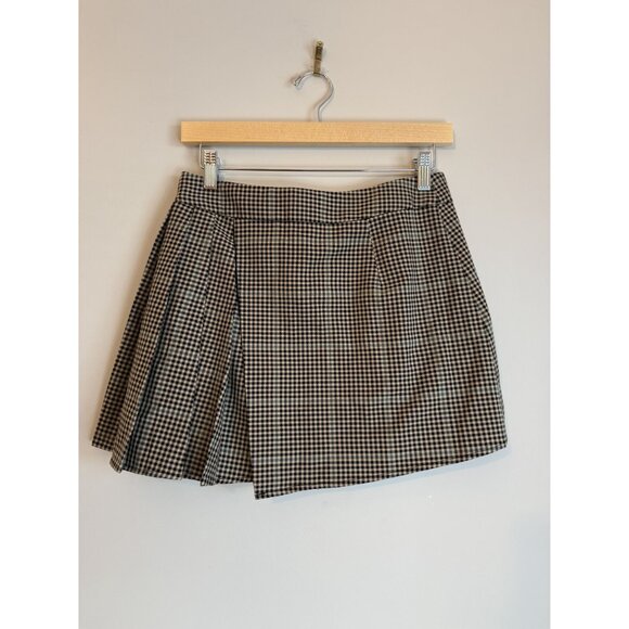 NEW Rails Adriana Check Wrap Miniskirt Brown Teal Sz 2 [jb] - Picture 10 of 10